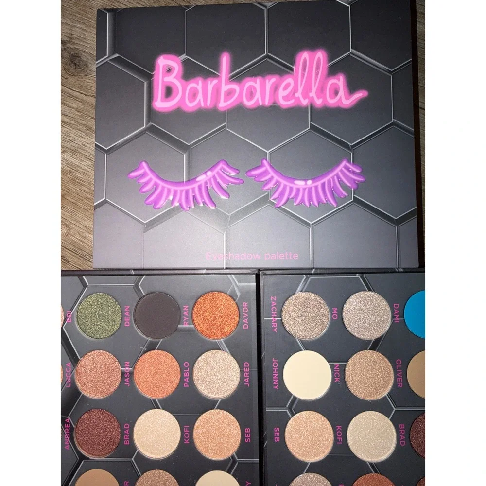 Barbarella Eyeshadow Palette 20 Pan Matte Shimmer Metallic Neon Honeycomb set 2